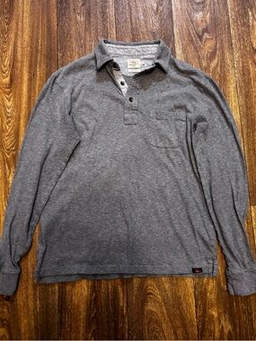 Faherty men's long-sleeve polo shirt